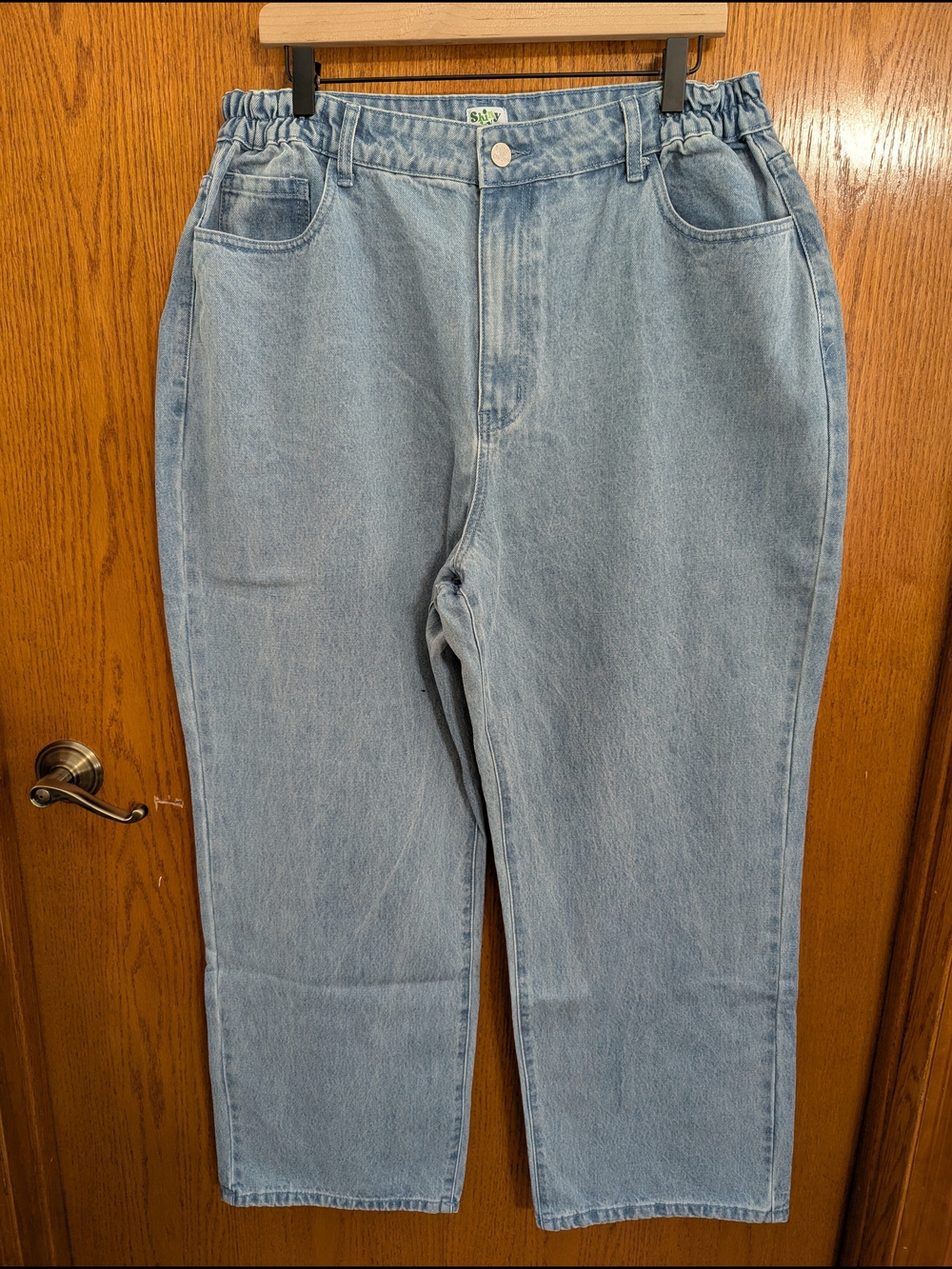 Shiny By Nature Light Blue High-Waist Women’s Jeans 29" Inseam XL